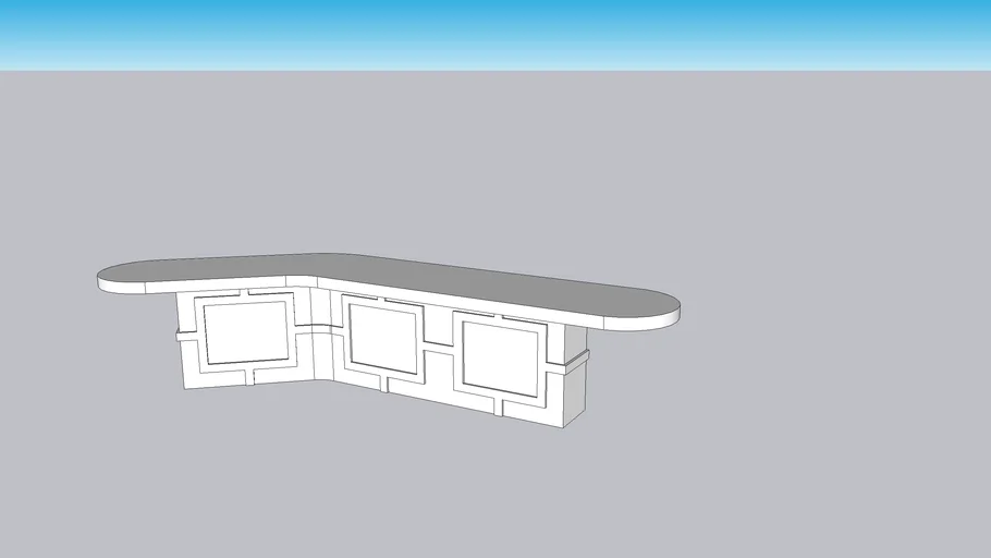 Art Deco Cafe Counter
