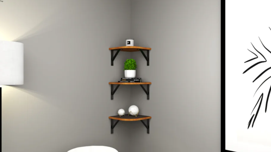 Corner shelf