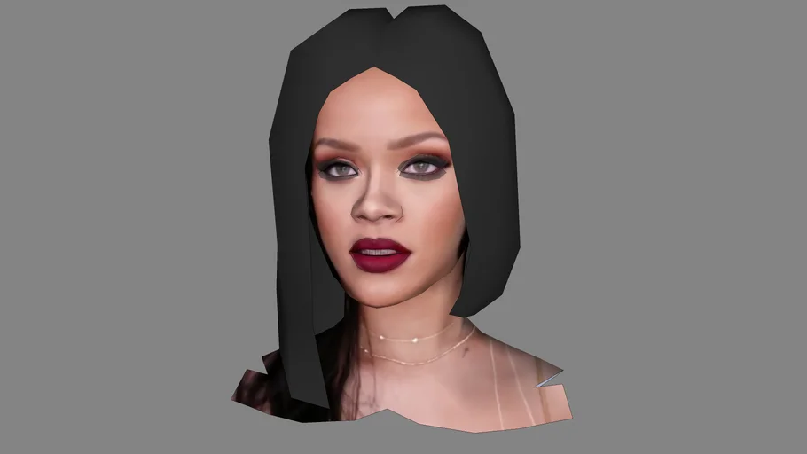 RIHANNA 3D model head
