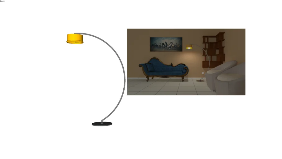 Floor Standing Fancy Lamp