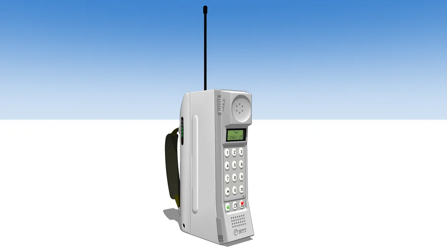 NTT mobile phone MODEL TZ-802 (1987:Japan) | 3D Warehouse