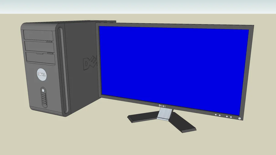 Dell Vostro 200 Mini Tower w/ 22" Widescreen Flat Monitor