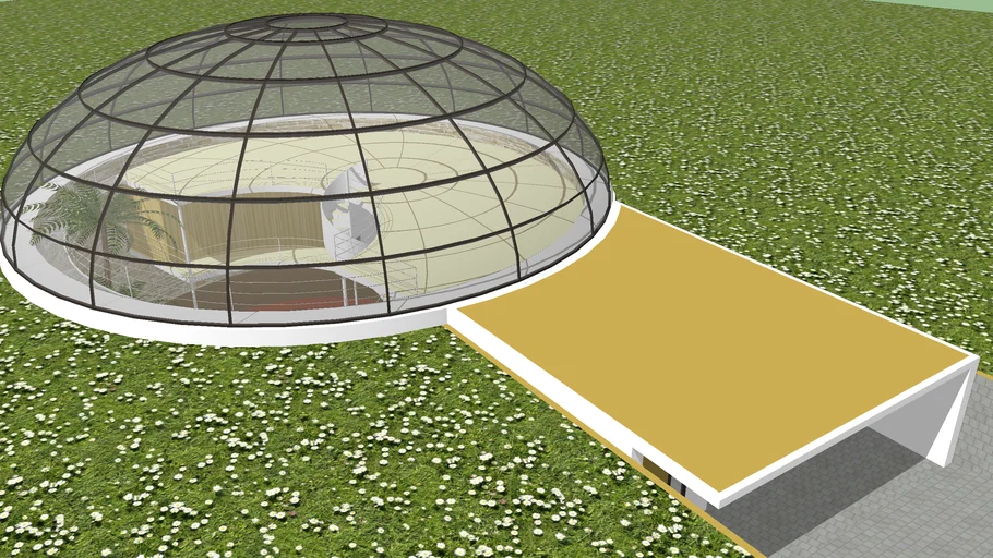 underground dome house