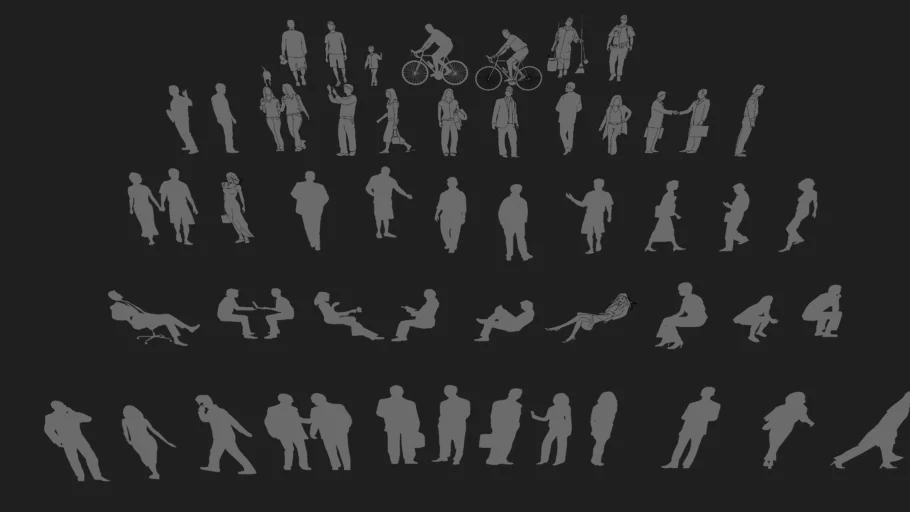 JROD_people 2D silhouettes