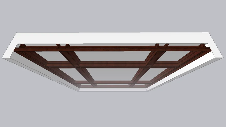 Craftsman Box Beam / Coffered Ceiling