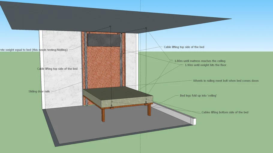 Ceiling Bed