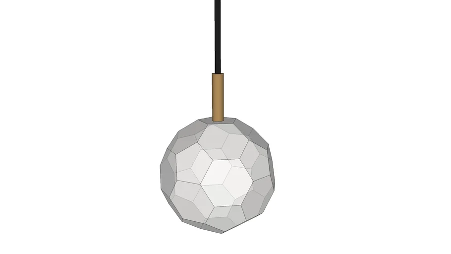 RH Boule de Cristal Single Cord Pendant