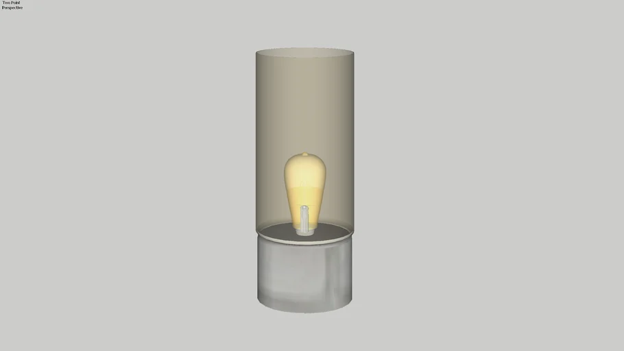 Albin cement and glass Table Lamp