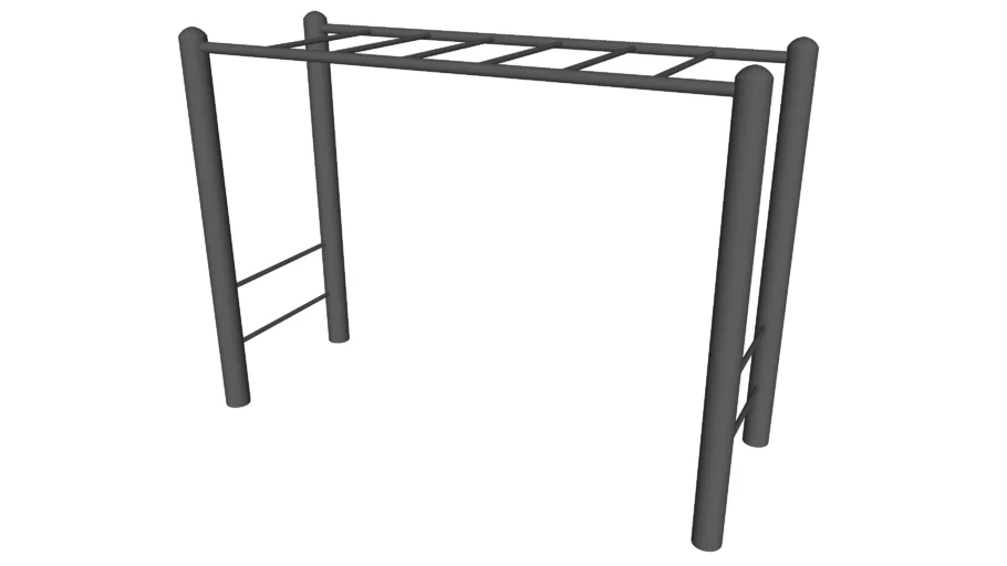 Trail Exercise Monkey Bars - Detailed