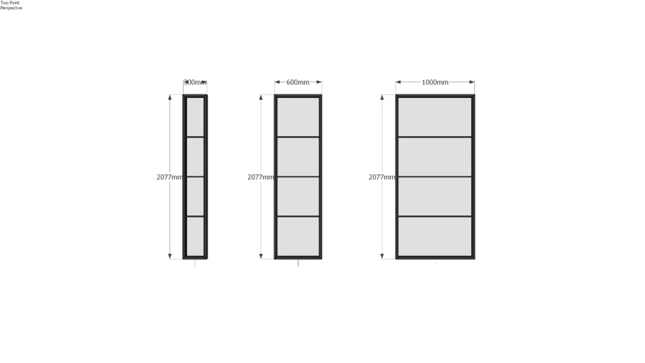 iSteel Crittall-style glazed steel internal window