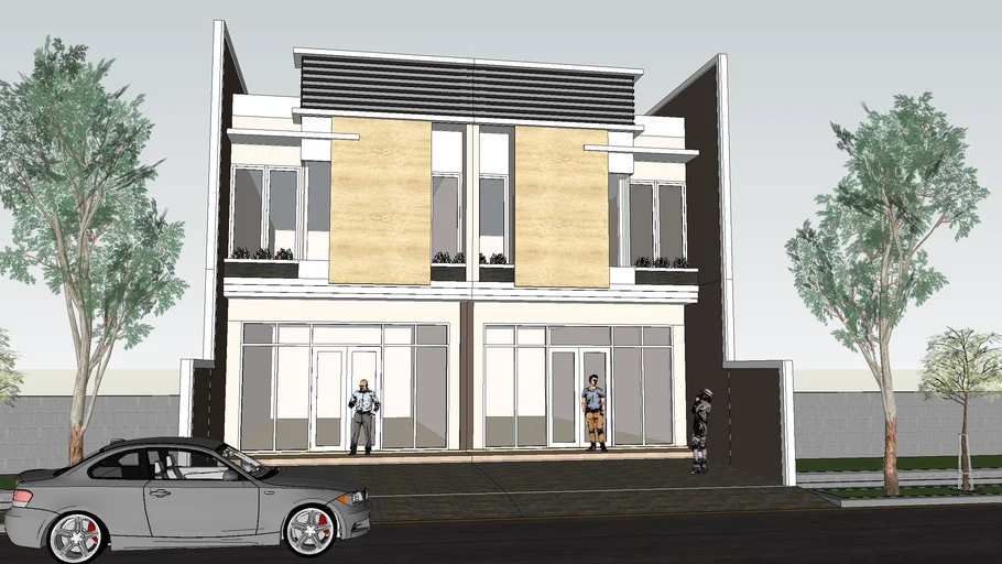 Ruko minimalis 4 | 3D Warehouse