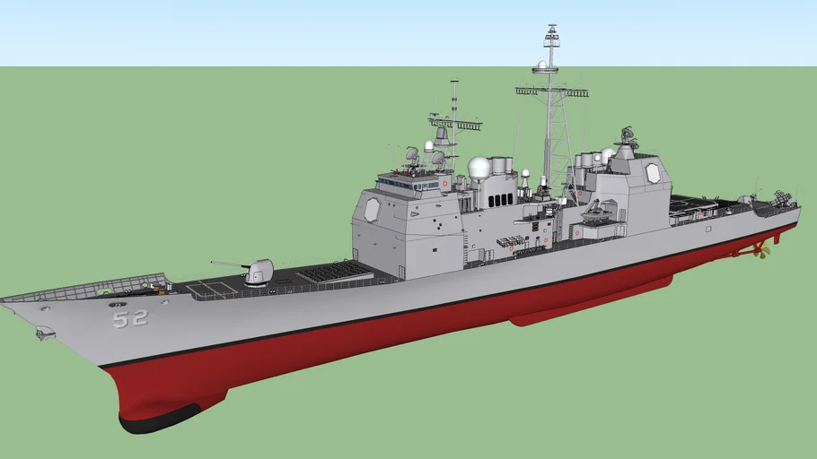 USS CG-52 Bunker Hill Ticonderoga class cruiser / タイコンデロガ級ミサイル巡洋艦 バンカーヒル