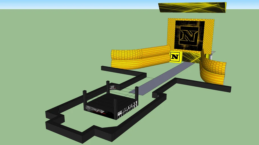 My 1st WWE Arena (Royal Rumble Nexus Entrance)