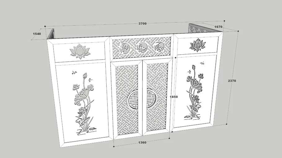 ban thờ cnc