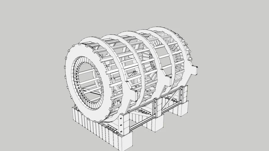 stator generator support