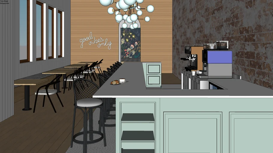Vintage Coffee Shop Interior