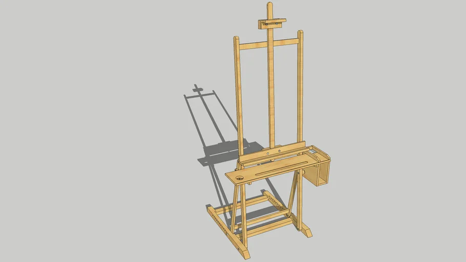 Chevalet d'atelier professionnel, art peinture peintre easel  caballete