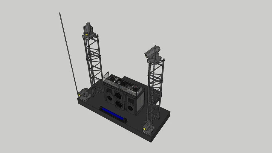 Industrial DJ booth