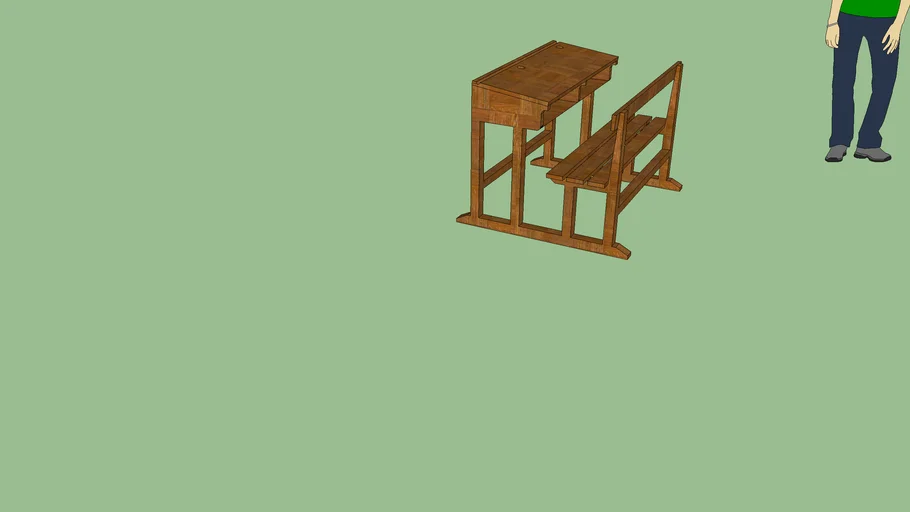 pupitre ancien en bois