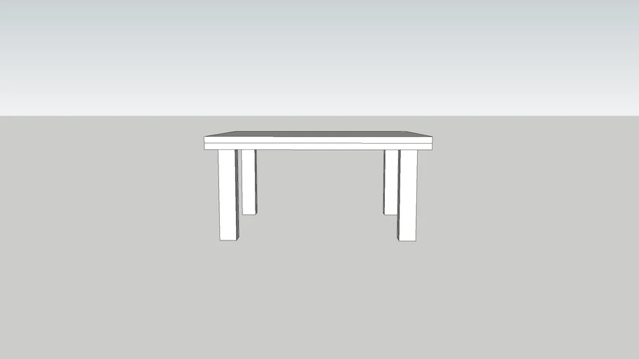 Table simple | 3D Warehouse