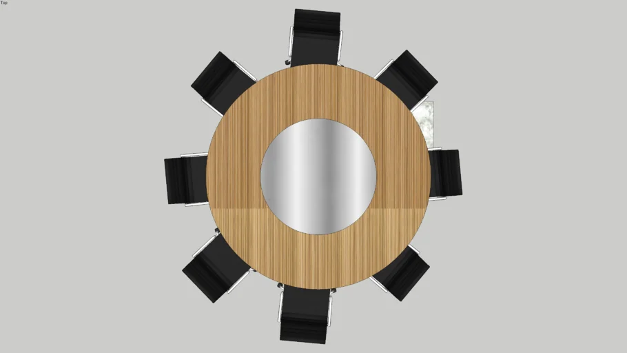 Small Round Conference Table & Chairs