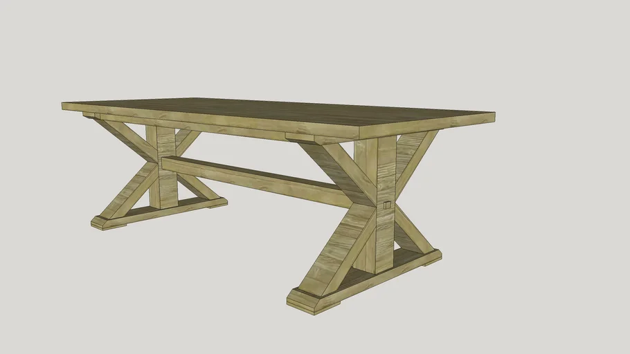 X Dining Table | 3D Warehouse