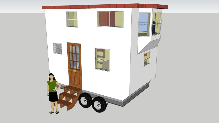 The Cottage 12 foot Tiny House with large Bedroom 