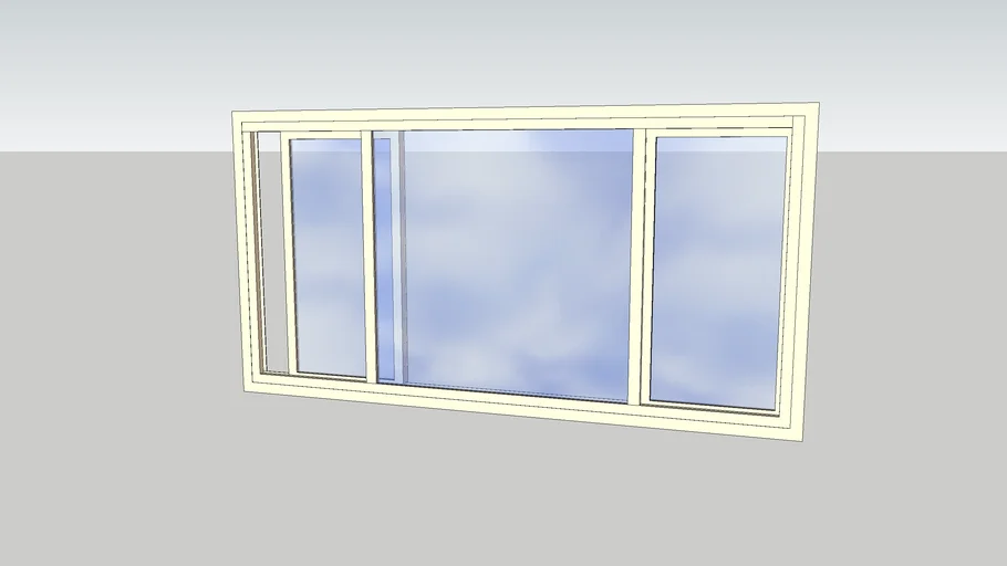Sliding Aluminium Window (2000mm x 1000mm)