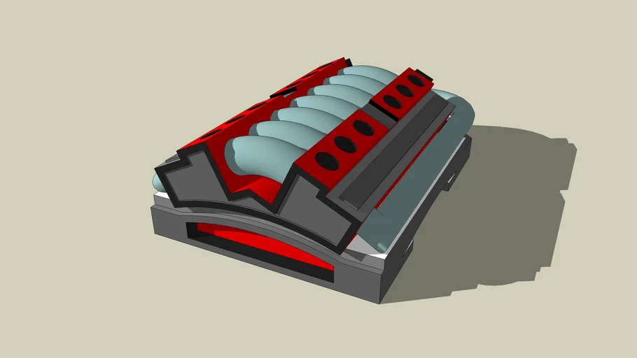 V14 "TRADER" Engine < by LIEBLER SKETCHUP MOTORS >