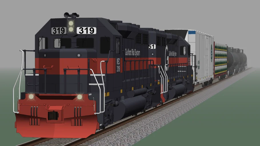 Guilford Rail System Freight Train