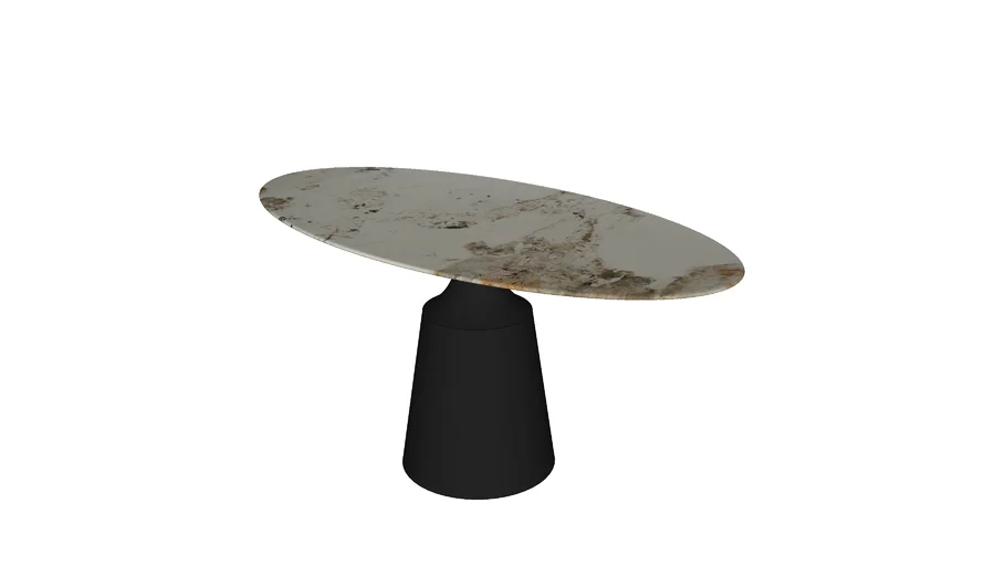 VINTAHOME_MESA OvALADA 160X80 BASE COMPACTA