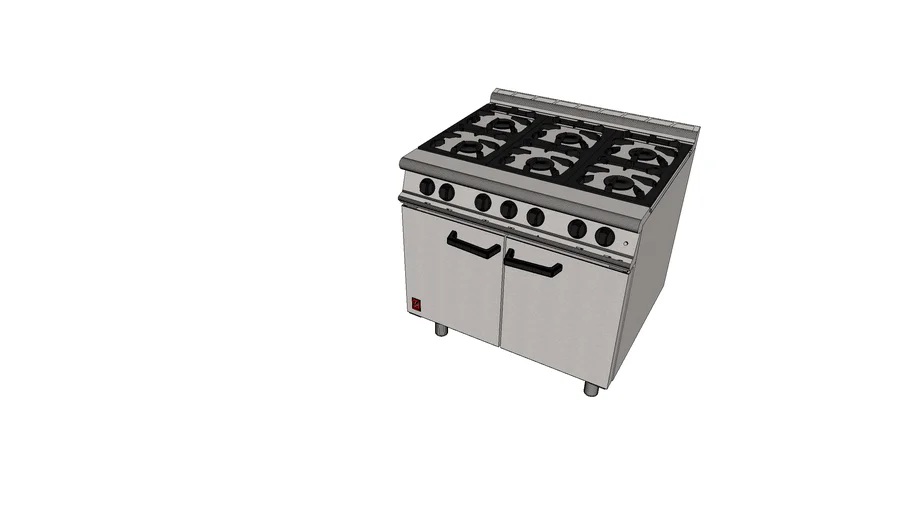 Falcon Dominator G3101 six burner gas range 