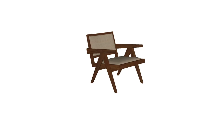 Easy Lounge Chair Upholstered - Dark Brown - DETJER®