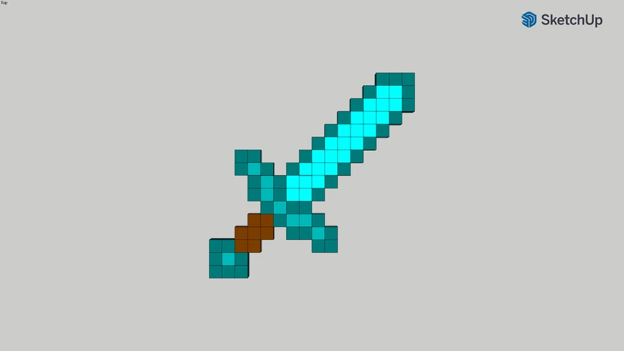 Minecraft Diamond Sword | 3D Warehouse