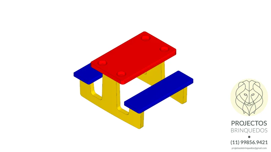 Mesa Infantil Pic-nic