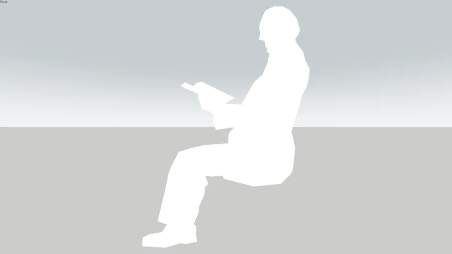 sitting man silhouette