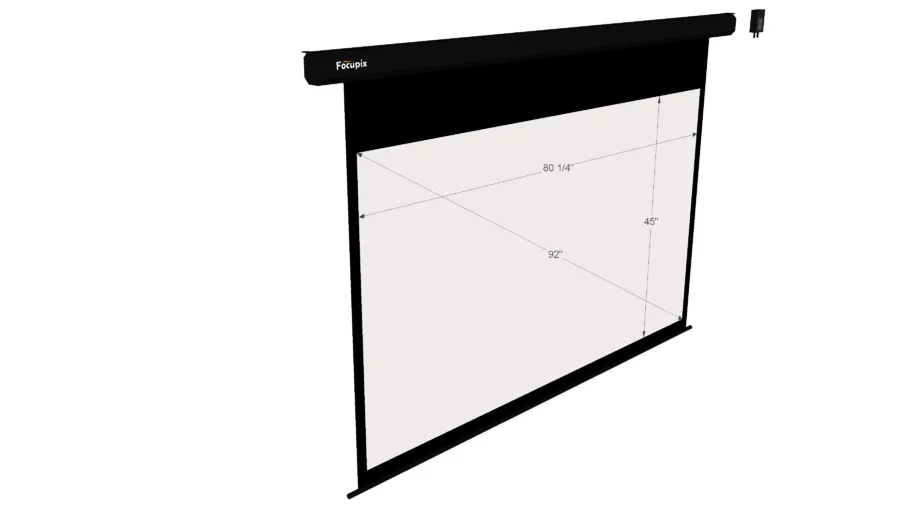 Focupix Flexio 16:9 Electric Projector Screen - 92"