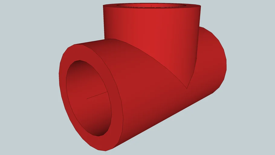 T PVC Rosca 3/4"