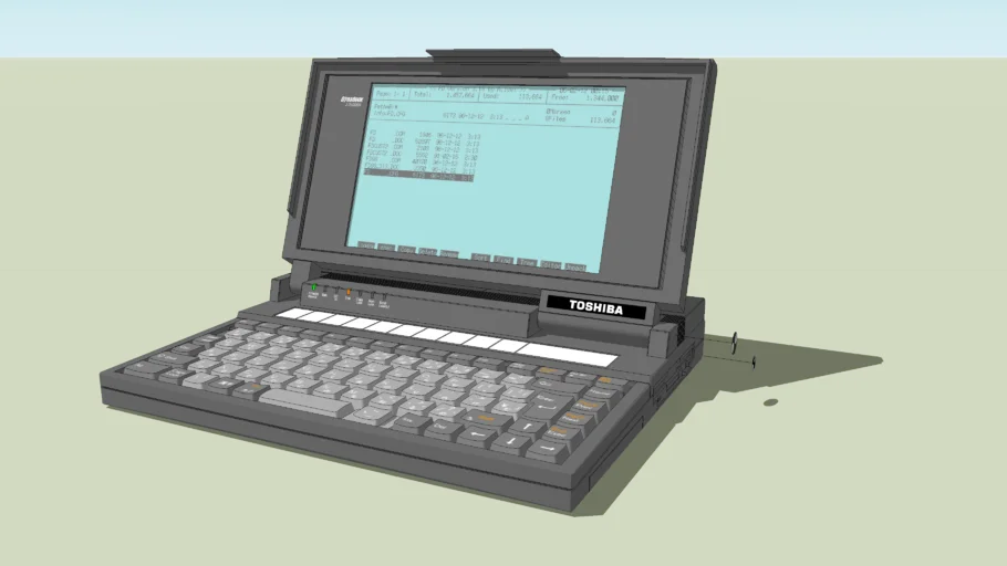 TOSHIBA Laptop J-3100SS Dynabook] (1989:Japan) | 3D Warehouse