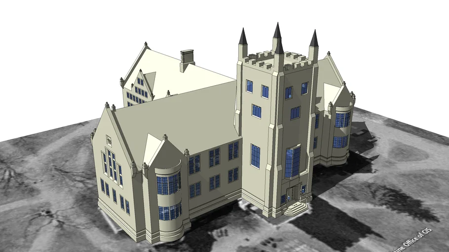 Hubbard Hall at Bowdoin College, Brunswick, Maine, USA