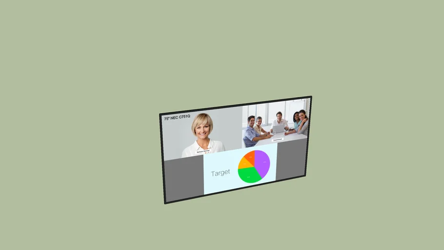 NEC C751Q 75" LCD Display