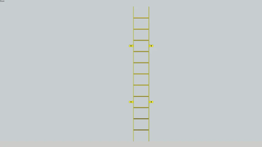 Monkey Ladder – Total Height 3600 mm | Step Height 300 mm | Industrial Access Ladder