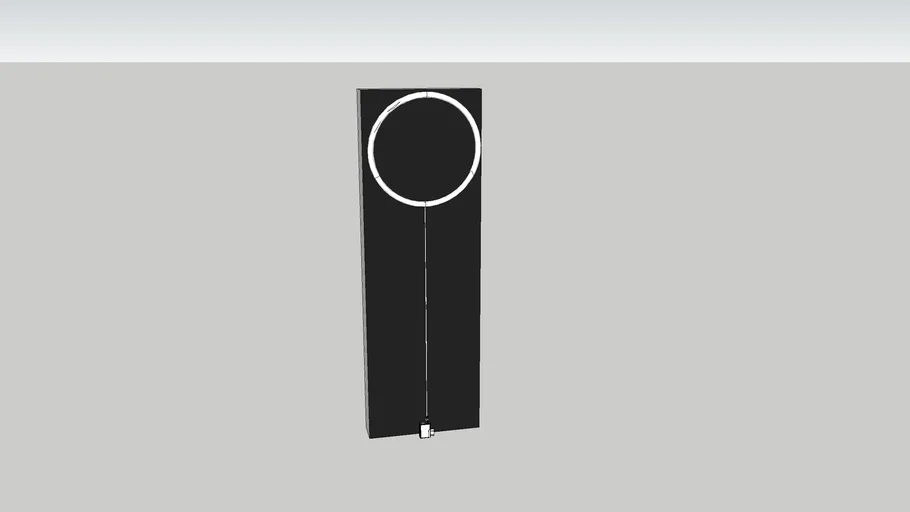 VARMBLIXT LED wall lamp, white metal/circle