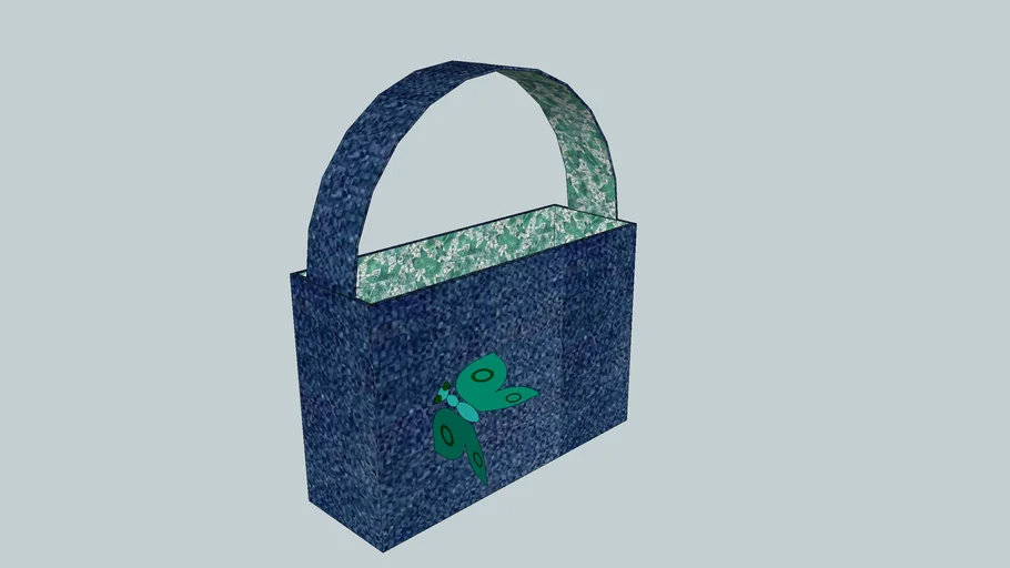 Blue Butterfly Purse