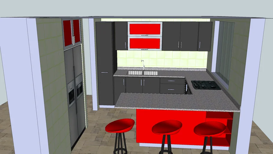 cocina en u