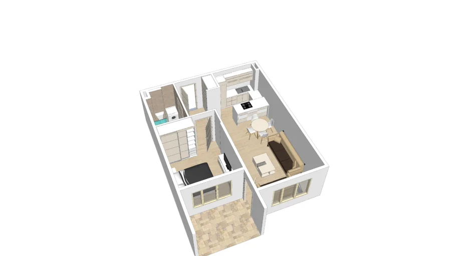 small cozy apartment