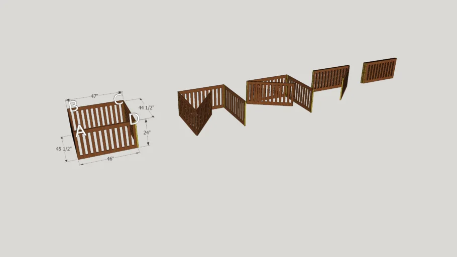 Infant Play Folding Fence