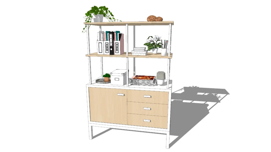 Wooden bookcase