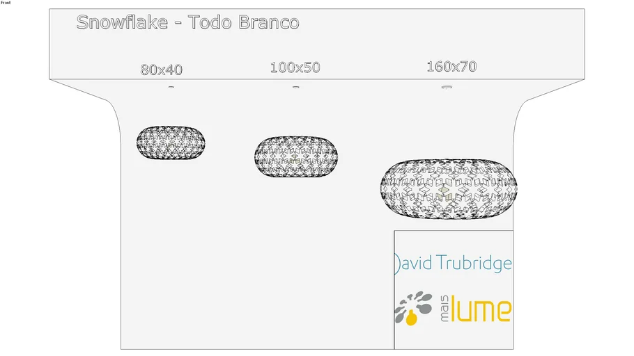 Luminária Pendente Snowflake cor branco interno e externo