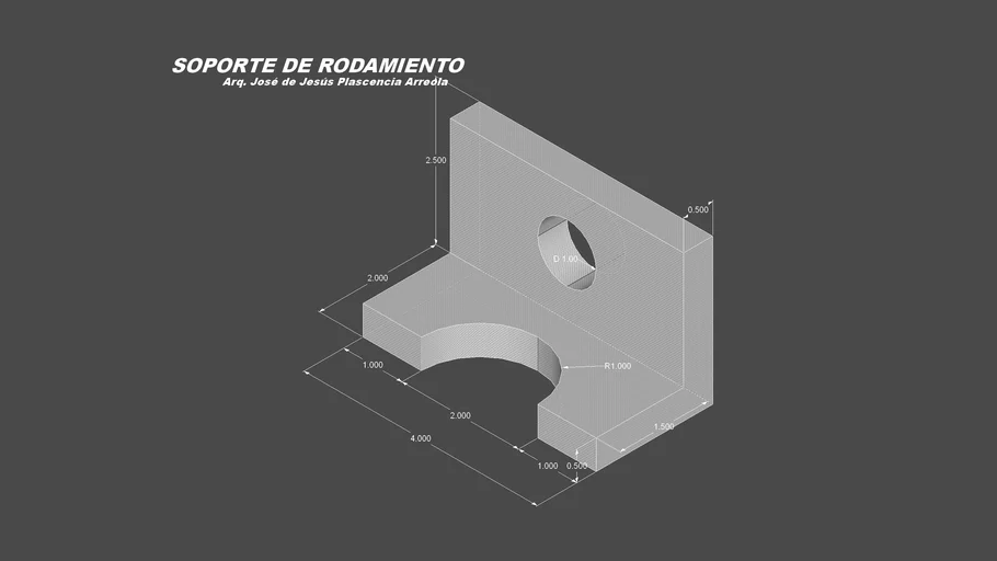 Soporte de rodamiento pieza mecánica